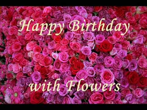 Birthday Wish With Flowers
