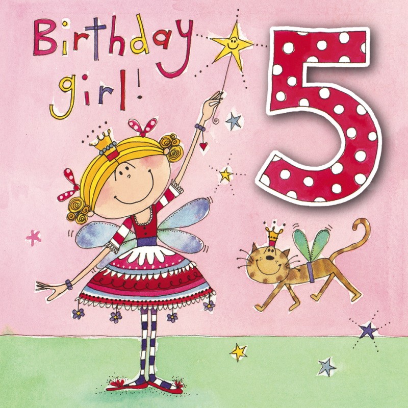 5th Birthday Card Printable