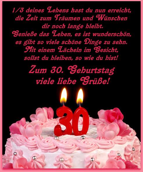 Alles Gute Zum Geburtstag Thirty Year Old