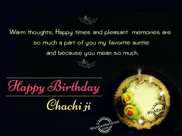 Birthday Wishes For Chachi