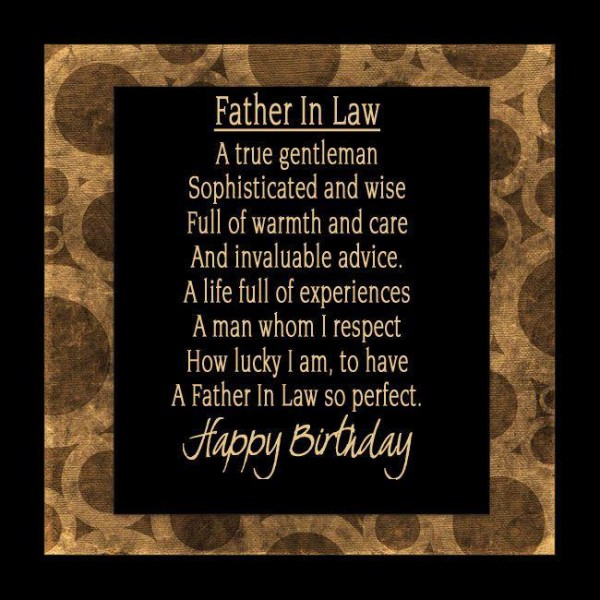 My Father In Law Is So Perfect Happy Birthday-wb602