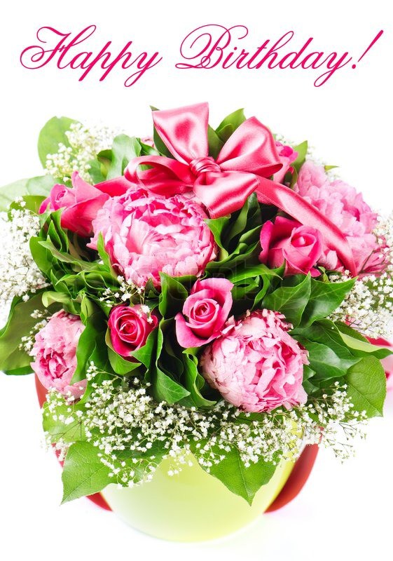 Beautiful Birthday Wish With Flowers-wb3202