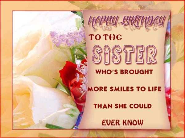 Birthday Wish For Sister-wb2702
