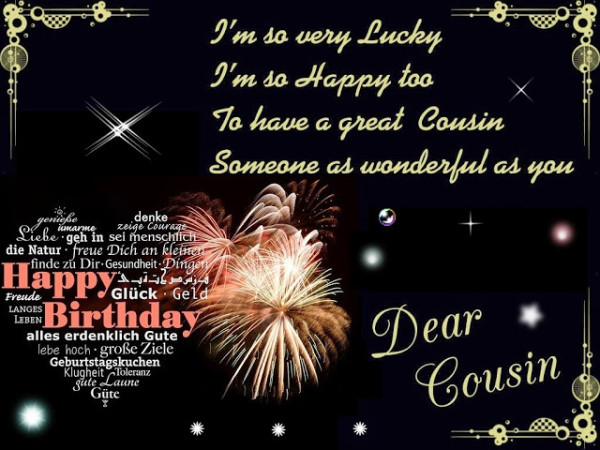 Dear Cousin Happy Birthday-wb2201