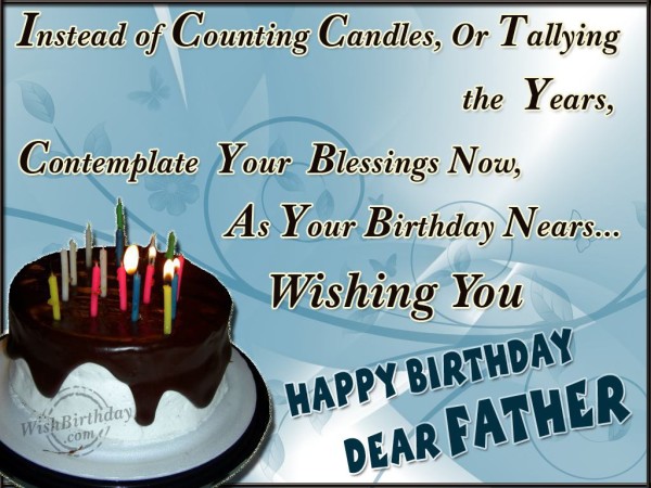 Dear Father Happy Birthday-wb503