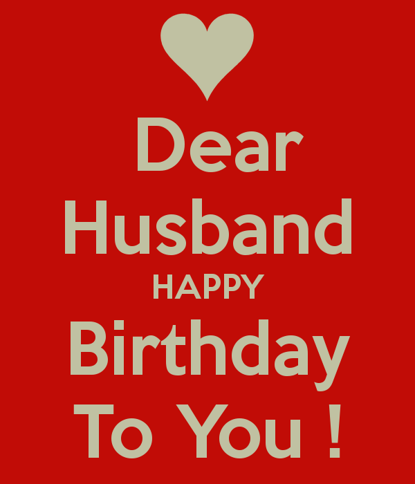 Dear Husband Happy Birthday To You!-wb2302
