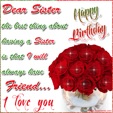 Dear Sister Happy Birthday To You-wb2704