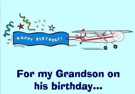 For My Grand Son On His Birthday-wb2404
