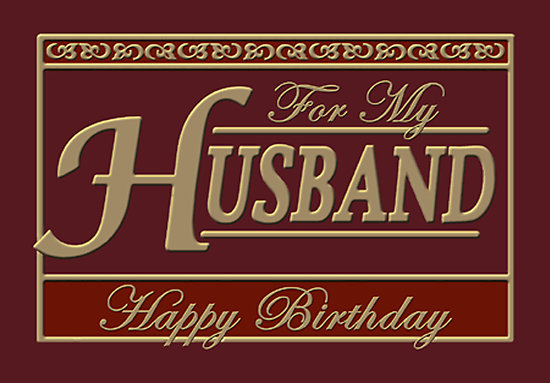For My Husband Happy Birthday-wb2303