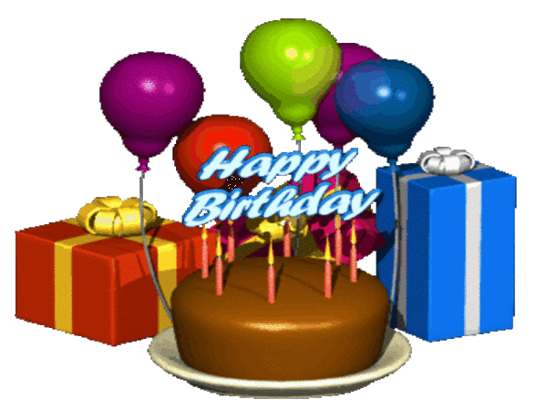 Happy Birthday- Animated Image-wb34040