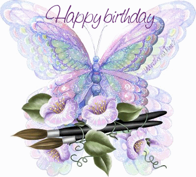 Happy Birthday-Butterfly Image-wb19