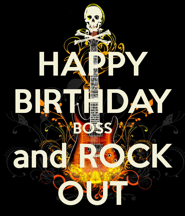 Happy Birthday Boss And Rock Out-wb1105