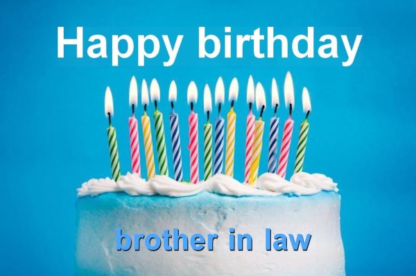 Happy Birthday Brother In Law-Cake Image-wb809
