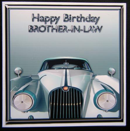 Happy Birthday Brother In Law - Car Photo-wb806