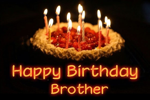 Happy Birthday Brother With Cake Image