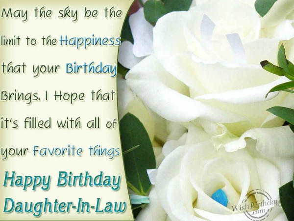 Birthday Wish For Daughter In Law-wb905