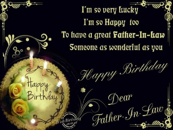 Happy Birthday  Dear Father In Law-wb605