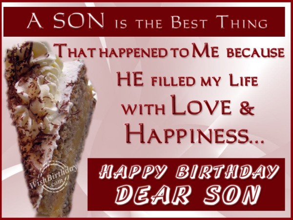 Happy Birthday Dear Son With Love Happiness-wb2602