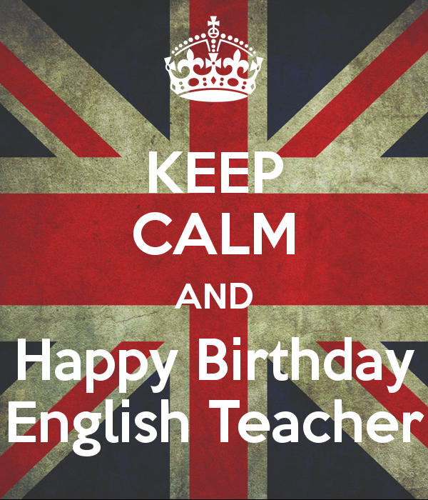 Happy Birthday English Teacher-wb2509