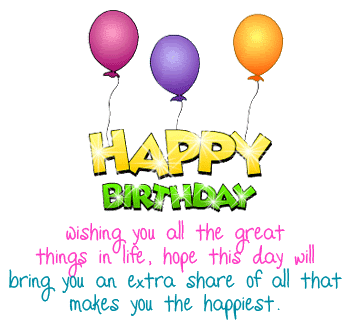 Happy Birthday Friend With Balloons Pic-wb01031