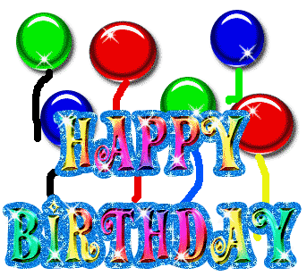 Happy Birthday - Glittering Balloons-wb2914