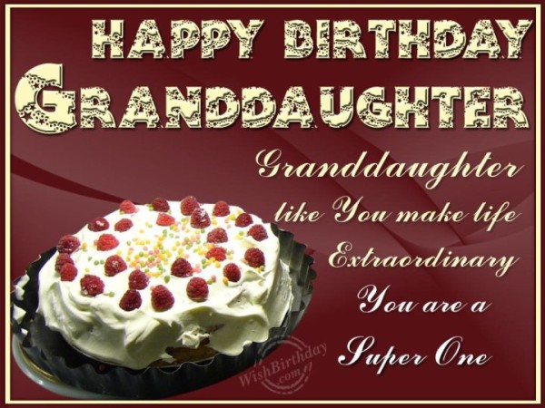 Happy Birthday Grand Daughter-wb1105