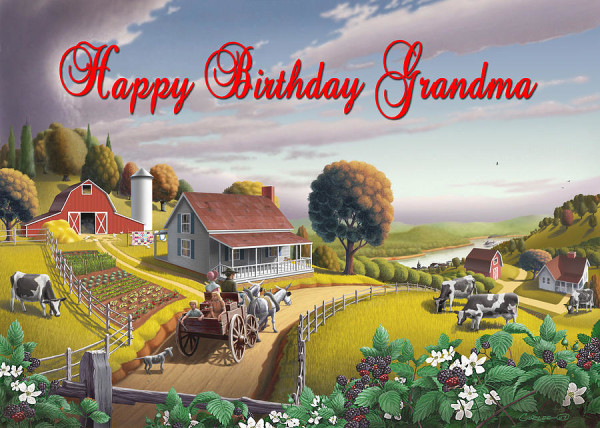 Happy Birthday Grand Mother-wb307