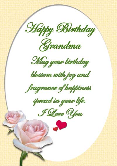 Happy Birthday Sweet GrandMa- I love You-wb314