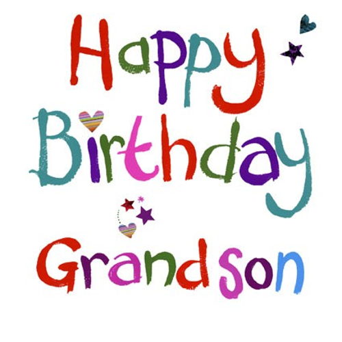 Happy Birthday Grandson-wb2418