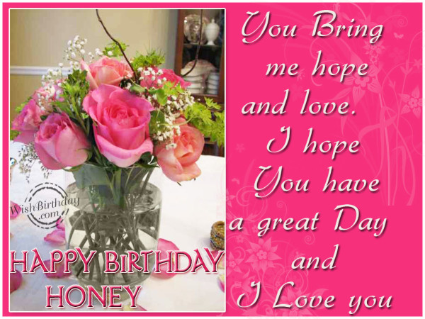 Happy Birthday Honey-wb904