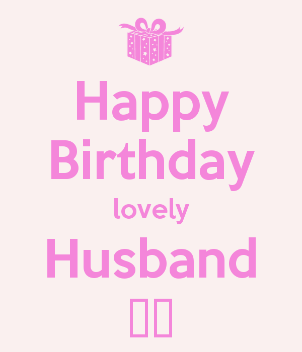 Happy Birthday Lovely Husband -wb2311