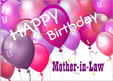 Happy Birthday Mother In Law-Balloons Image-wb2910
