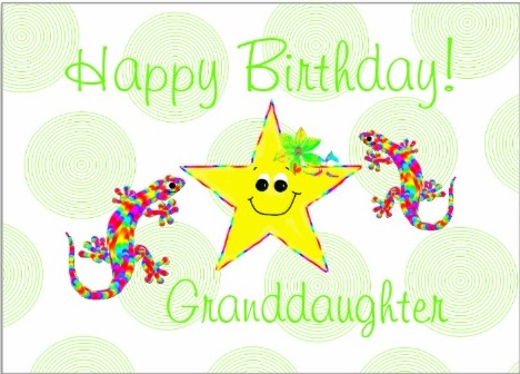 Happy Birthday My Cute Grand Daughter-wb1111