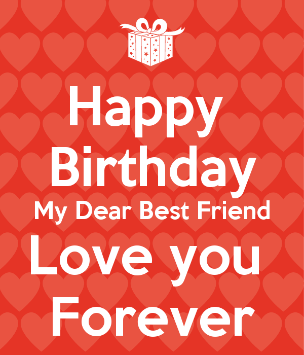 Birthday Wish To My Dear Best Friend Love You Forever-wb01040
