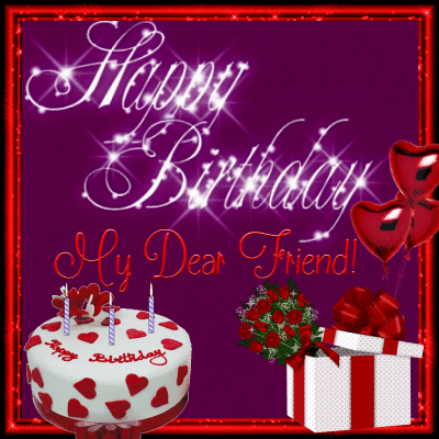 Happy Birthday My Dear Friend-Glitter-wb01014