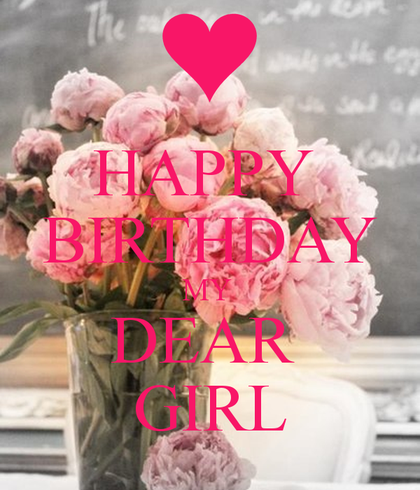 Happy Birthday My Dear Girl-wb903
