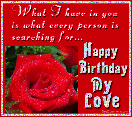 Happy Birthday My Love With Roses -wb2524