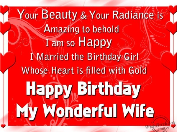 Happy Birthday My Wonderful Wife-wb2419