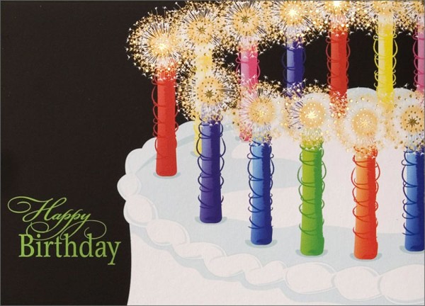 Happy Birthday With Beautiful Candles-wb3115