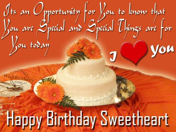 Happy Birthday Sweetheart