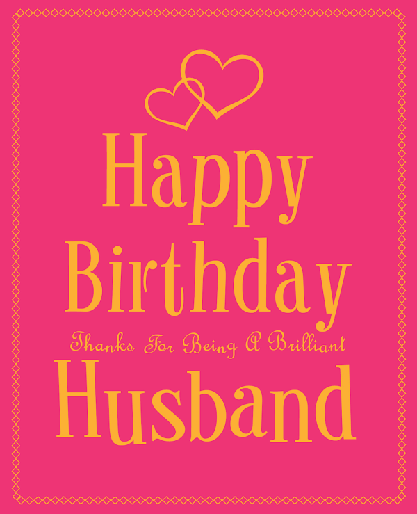 Happy Birthday Thanks For Being A Brilliant Husband-wb2318