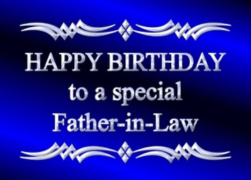 Happy Birthday To A Special Father In Law-wb612