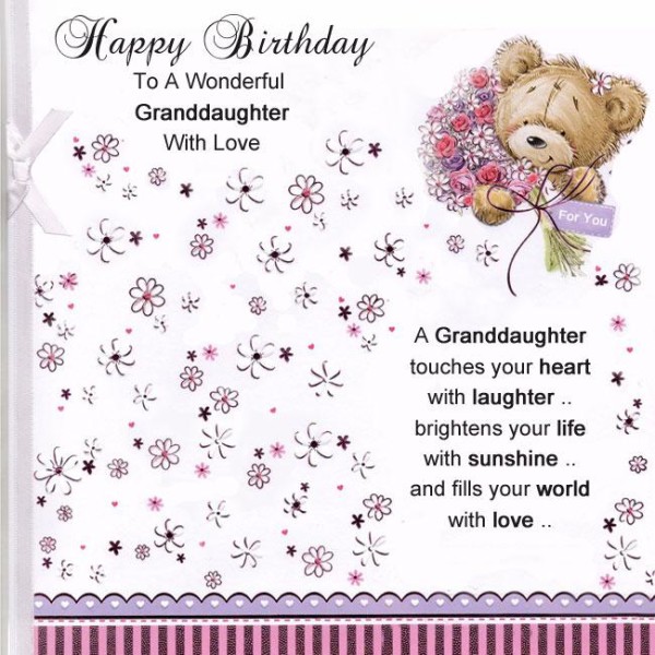 Happy Birthday To A Wonderful Grand Daughter-wb1113