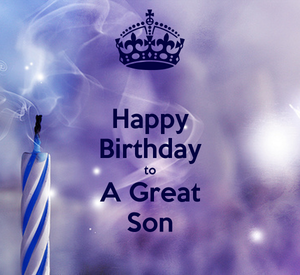 Happy Birthday To Great Son-wb2613