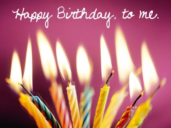 Happy Birthday To Me With Candle Image-wb2836