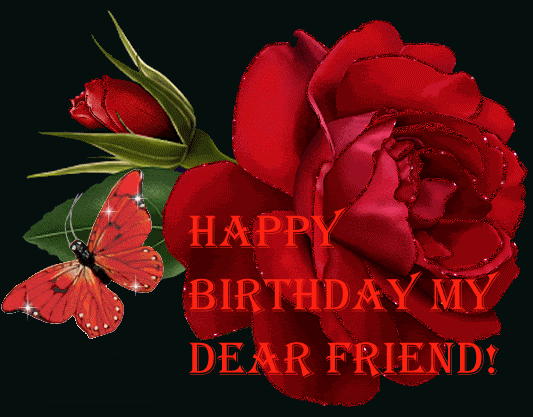 Happy Birthday To My Dear Friend !-wb34052