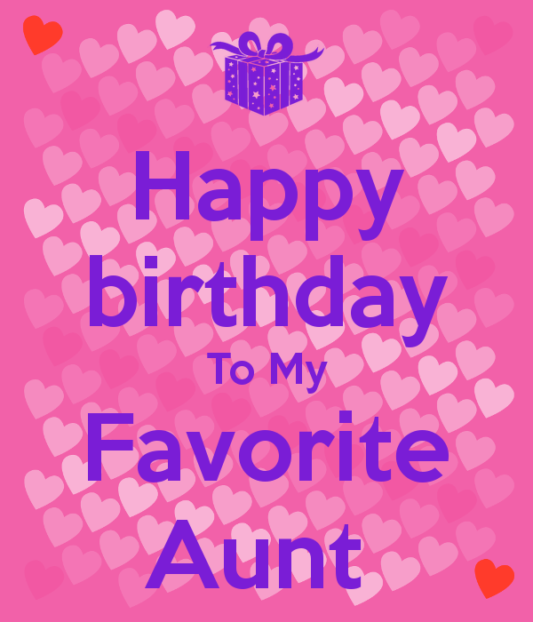 Birthday Wishes To My Favorite Aunt-wb521