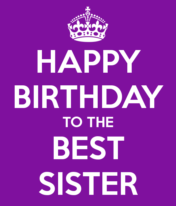 Happy Birthday To The Best Sister-wb2733