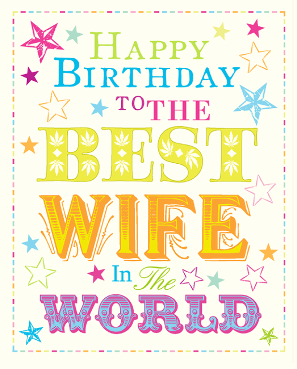 Happy Birthday To The Best Wife In The World-wb2429
