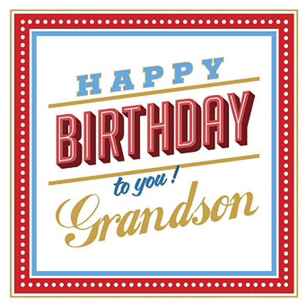 Happy Birthday To You Grandson-wb2425